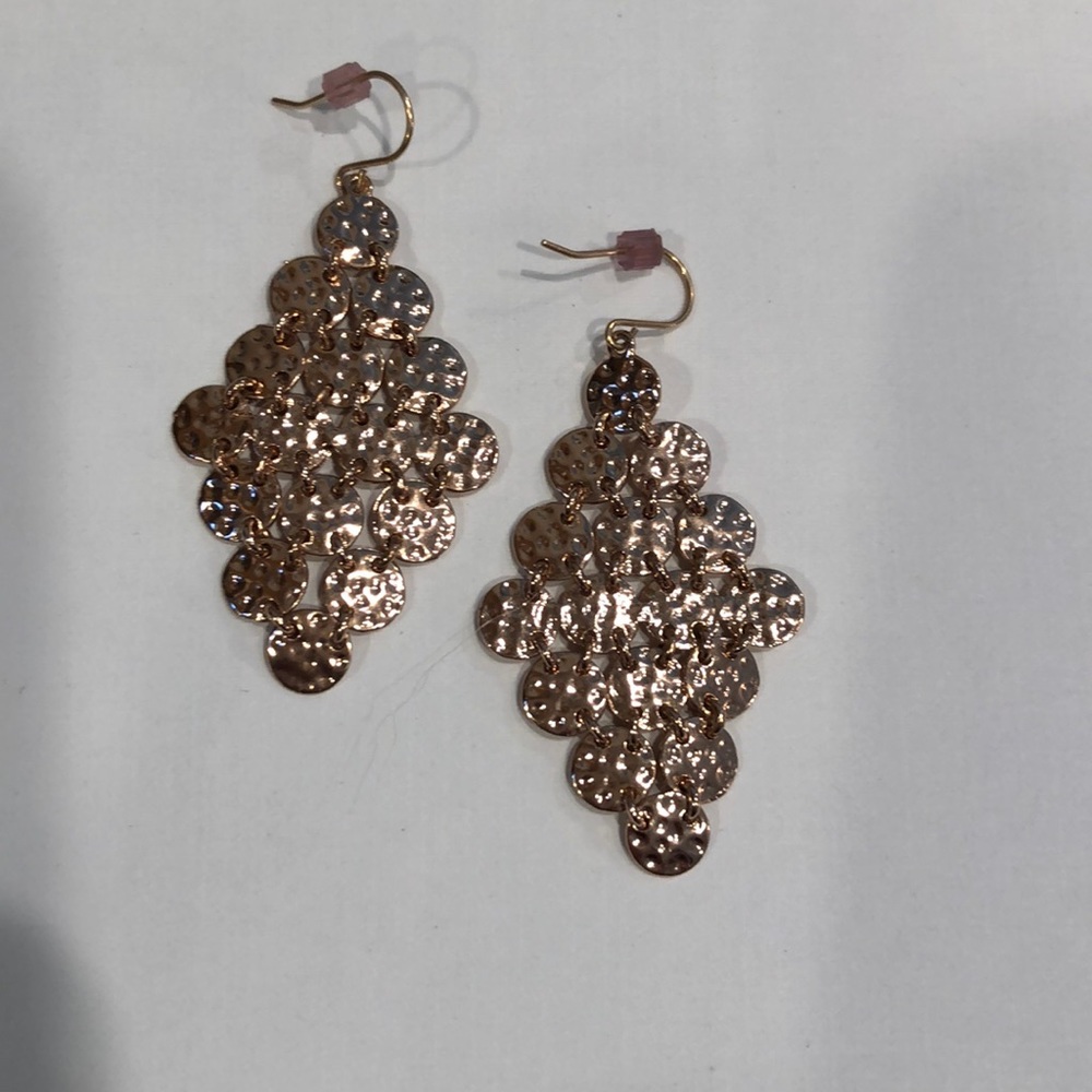 Ann Taylor Rose gold drop earrings
